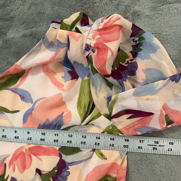 Astr The Label Sandersonia Floral Print Maxi Dress One Sleeve SMALL Gown - Picture 4 of 6